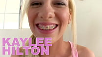 KAYLEE HILTON Cute Braces Filed Mouth Huge Cock POV Blowjob and Huge Load Cum Swallow - WoW! A
