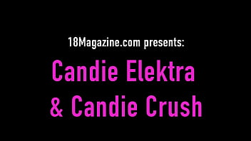 It's Candie Elektra & Candie Crush's Super Hot Lesbian Video!