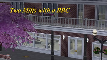 Two MILF Having Fun with a BBC (The Sims) - promo