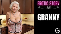 [История бабушки] Наблюдаю, как отчим трахает сводную бабушку на кухне, часть 1
