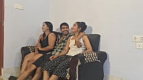 ハニフとアドリとナシマ - インド人セックスイマラチオとBBCポルノのベンガル人スペルマ三人組、男の子二人の女の子のファック