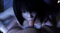 (4K) Il fantasma di una donna giapponese con un culo enorme vuole scopare a letto un lungo pene che le viene ripetutamente dentro | Hentai 3D