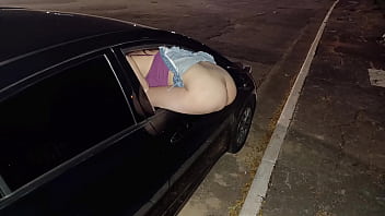 Wife ass out for strangers to fuck her in public!