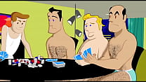 Dibujos animados gay el juego de cartas