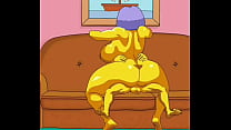 Selma Bouvier dos Simpsons tem sua bunda gorda fodida por um pau enorme