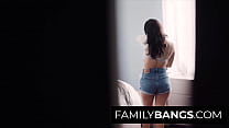 FamilyBangs.com - Tight Daughter Banged as a Little Stepdad's Whore, Dania Vega, Derrick Pierce