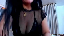 Busty MILF amateur anal toying herself on webcam