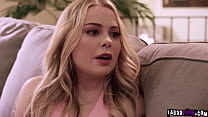 Skyler Storm having sex with Nathan Bronson and Haley Spades his stepcousin cant help but gets turned on