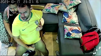 Brazil fan bet his ass and lost, Brazil lost to Uruguay and got rolled