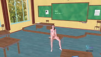 Un vídeo porno animado de dibujos animados en 3D: hermosa joven dando poses sexys