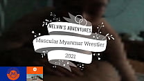 Myanmar Muscular Wrestler