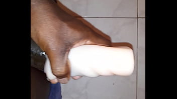 Fucking fleshlight with massive cumshot at the end