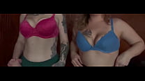 Twinkletoes and TattedPebbles showing off big tits