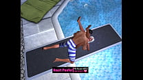 Taken at the public swimming pool jumping board I