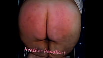 Big ass,big tits teen runaway Heather Headhart spanked and paddled
