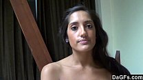 Dagfs - Sexy Latina riceve il suo primo viso in un casting